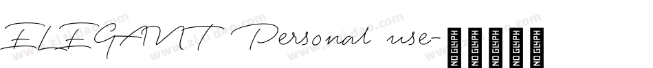 ELEGANT  Personal use字体转换
